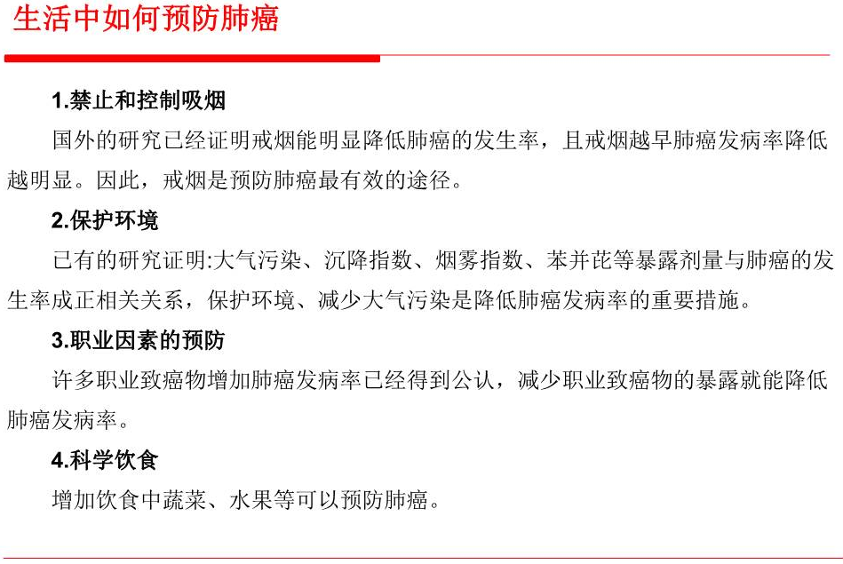 干货常见癌症的预防与早发现之肺癌薛兴阳